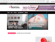 Tablet Screenshot of korzo.sk